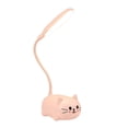 thumbnail image 1 of OULII Kid Kitten Table Lamp Pink Plastic 360Degree Adjustable Night Lamp 1Set, 1 of 8