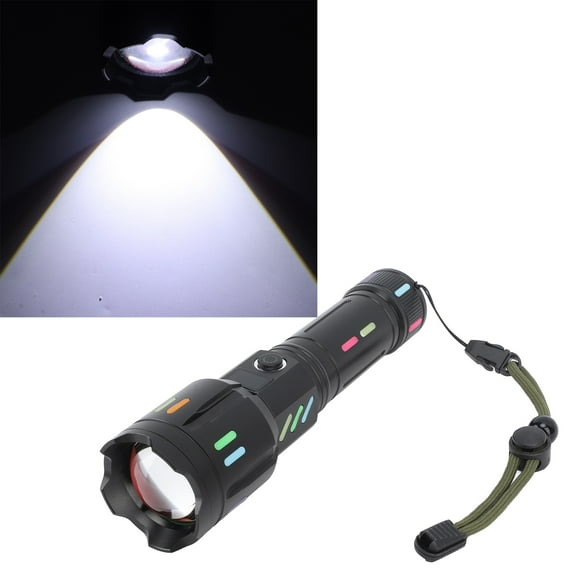LED Flashlights, White Handheld LED Flashlights Imitation Shark Fin Shell Luminous Shell for Camping