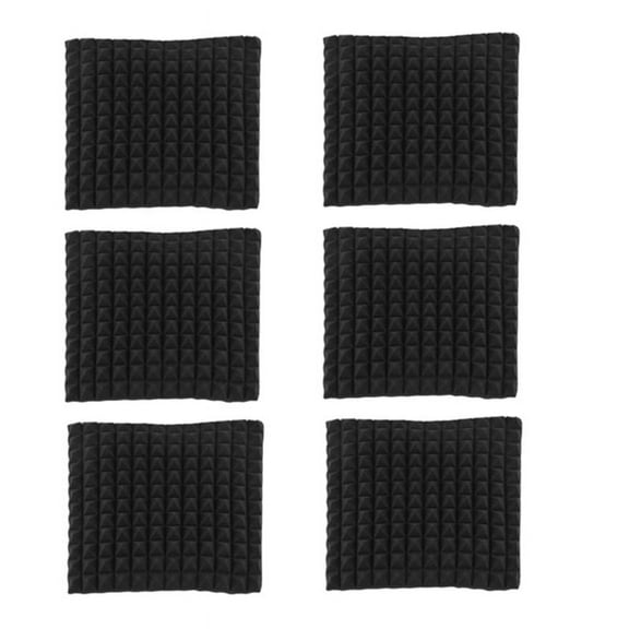 6 Pcs Acoustic Panels Foam Board Studio Sound-Absorbing Firewall Wedge Tiles Helps Reduce and Unnecessary Noise
