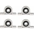 thumbnail image 1 of Rodamientos de bloque de 4 piezas, rodamientos de bolas de 10 mm, rodamientos de chumacera, orificio de brida autoportante montado autoajustable WHWY, 1 of 5