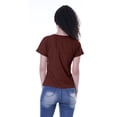 thumbnail image 4 of Moomaya T-shirt Col Rond pour Femmes Manches Courtes Poche à Sequins - JK, 4 of 6