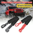 thumbnail image 4 of 17T Practical Car Flexible Synthetic Soft Shackle Trailer Pull Towing Rope Winch Straps For Car, 4 of 8