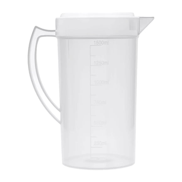 Jarra de té de jarra de jarra de agua jarra de verano en la boca ancha, fácil, limpieza, jarra de agua de agua fría para bebidas, refrigerador de 1500 ml