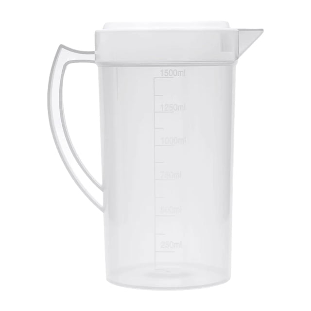 Jarra de té de jarra de jarra de agua jarra de verano en la boca ancha, fácil, limpieza, jarra de agua de agua fría para bebidas, refrigerador de 1500 ml