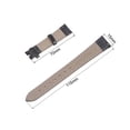 thumbnail image 5 of Uxcell Leather Band Embossed 15mm Black Leather Watch Strap with Installation Tool, 5 of 6