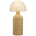 thumbnail image 6 of Santo Rattan Table Lamp With Dome Shade in White Natural, 6 of 10