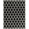 thumbnail image 2 of SAFAVIEH Chatham Freddy Geometric Wool Area Rug, Black/Ivory, 8'9" x 12', 2 of 8