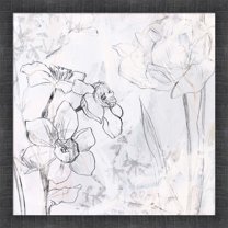 Great Art Now Contour Garden Fresco I by June Erica Vess, Framed Wall Art, 17.5W x 17.5H