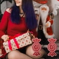 thumbnail image 6 of Women Christmas Pasties Nipple Cover Glitter Cartoon Santa Elk Snowflake Disposable Breast Stickers Self-Adhesive Holiday Invisible Bra Lingerie, 6 of 20