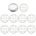 thumbnail image 6 of HAMPPLIES Mason Jar Tops Mason Flower Jar Lids Silver 11-Pcs Set, 6 of 8