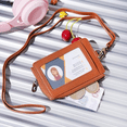thumbnail image 2 of Wason Badge Holder Card Wallet Real Leather with Zipper, Detachable Neck Lanyard, Hand Strap, Retractable Badge Reel, Multi Purpose Case for ID Permit Badge Coin Key Driver's License (Brown), 2 of 8