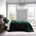 thumbnail image 2 of Juego de edredón RECYCO Luxury Velvet Full Queen con 2 fundas, color verde, 2 of 7
