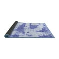 thumbnail image 2 of Ahgly Company Indoor Round Abstract Blue Modern Area Rugs, 6' Round, 2 of 4