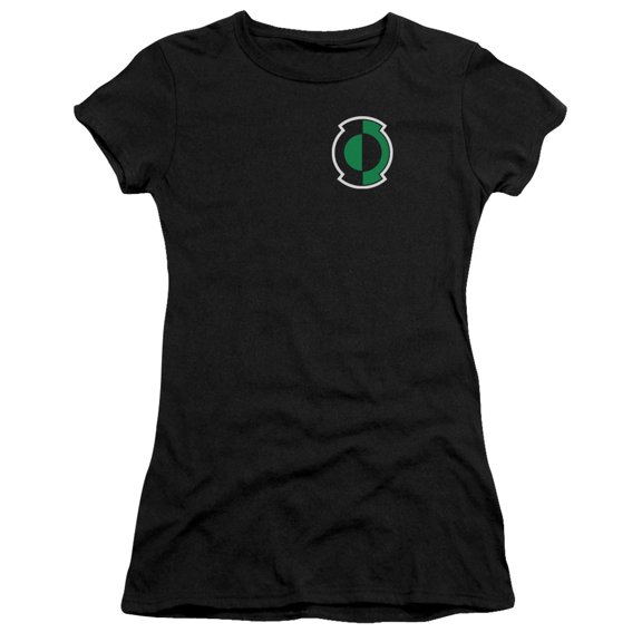 Green Lantern Kyle Logo S/S Junior Women's T-Shirt Sheer Black