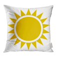 thumbnail image 1 of BSDHOME Yellow Sun Burst Modern Simple Flat Sunlight Sign Internet Summer Symbol Pillowcase Cushion Cover 20x20 inch, 1 of 1