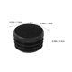 thumbnail image 2 of unbranded 120Ud Fundas Protectoras Para Patas De Muebles Redondas De Plástico Negro Multiusos, 2 of 7