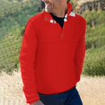 thumbnail image 2 of LIFEGUARD RED CROSS Men's Stand Collar Sweater Long Sleeve Clothing Loose Fit Sports Sweater, 2 of 8