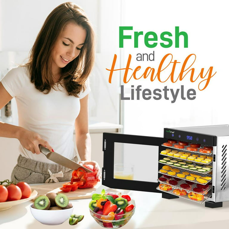 Food Dehydrator Machine - 600-Watt Premium Multi-Tier Meat Beef Jerky Maker  Fruit/Vegetable Dryer w/ 6 Stainless Steel Trays, Di - AliExpress