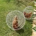 thumbnail image 2 of 3 Pcs Rolling Chicken Coop Balls, Multi-Size Plastic Portable Round Safety Balls, Ball Cage Rolling Enclosure Outdoor Farms Courtyard Plastic Hutch Secure Walking Net, 2 of 5
