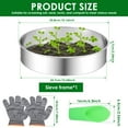 thumbnail image 2 of NUAHRHY Soil Sieve Set, Soil Sifter with Gloves, Stainless Steel Compost Sifter with 3,6,9mm Filter Mesh, Hand Held Garden Dirt Sifter with Sifting Screen, Mesh Sifter for Worm Leaves Rock, 2 of 13