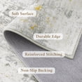 thumbnail image 3 of Buganda Area Rug for Living Room 4'X6', Washable Artificial Wool Area Rug, Low Pile Non-Slip Carpet for Bedroom Office Dining Room, Light Beige, 3 of 8