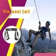 thumbnail image 4 of Arnés de escalada Multifuncional Profesional deportivo Accesorios deportivos negro Herramientas deportivas al aire libre Lightweight EXQUISITE Protectores L Sweethay OD019832-02, 4 of 5