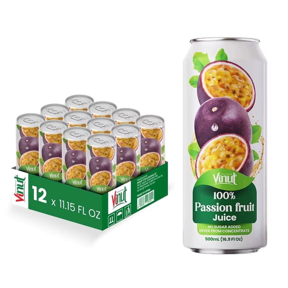 Vinut 16.9 fl oz 100% NFC Passion Fruit Juice Drink (No Sugar Added)