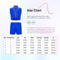 thumbnail image 3 of Haitryli Girl's 2PCS Active Set Sport Tracksuit Crop Top with Booty Shorts Tumbling Outfits Practice Costume Navy Blue 14, 3 of 3