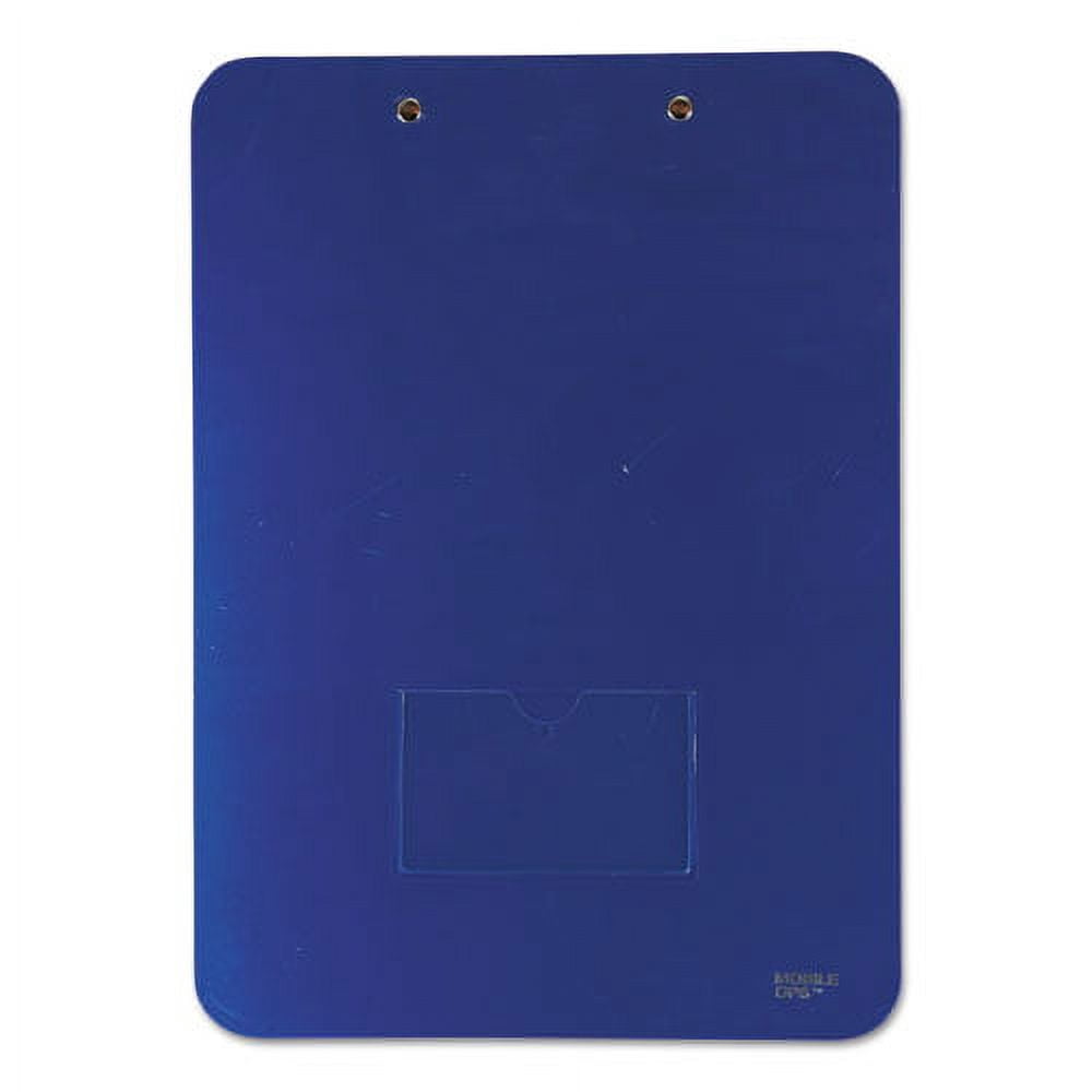 Unbreakable Recycled Clipboard, 0.25" Clip Capacity, Holds 8.5 x 11 Sheets, Blue | Bundle of 10 Each