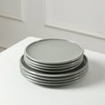 thumbnail image 4 of Earth & Clay Harmony 12-Piece Dinnerware Set Stoneware, Grey, 4 of 7