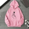 thumbnail image 2 of Bibifish Women Graphic Hoodies Casual Autumn Long Sleeve Pullover Tops Funny Printed Stylish Hooded Sweatshirts For Daily Wear, 2 of 8