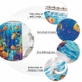 thumbnail image 6 of Ocean Coral Fish Waterproof Fabric Shower Curtain,Colorful Underwater World Seagrass Waterproof Fabric Shower Curtain for Bathroom Curtains Bathtubs Hotel Shower Curtains with 12 Hooks Stall 54x78in, 6 of 8