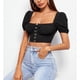 thumbnail image 1 of Blusa corta para mujer, blusa corta con mangas abullonadas para mujer, blusa corta con mangas abullonadas para mujer, blusa corta con mangas abullonadas para mujer, eleva tu experiencia, 1 of 9