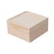 thumbnail image 2 of Contenedor de madera para regalos y flores, caja sin terminar para baratijas, dulces de boda 15x15x8cm, 2 of 9