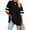 New/Black, variant on Otvok Womens Oversized Tees Loose T Shirts Half Sleeve Round Neck Color Block Tunic Tops