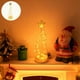 thumbnail image 1 of Iron Mesh Lights Glowing Christmas Tree Creativeness Tower Skirt Glowing Window Desktop Counter Ornaments Home Lighting Night Lights Props Christmas Decorations, 1 of 9