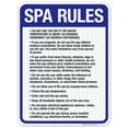 thumbnail image 1 of Spa Rules Sign, Pool Sign, (SI-6783), 1 of 1