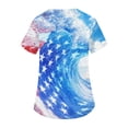 thumbnail image 6 of KDDYLITQ United States 250th Anniversary Tshirt for Women 4th Of July American Flag Short Sleeve Tees Summer Red White and Blue Independence Tops Usa Flag Fashion V Neck T-Shirts Red M, 6 of 7