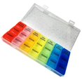 thumbnail image 3 of LEEYNEER 7 Day Pill Organizer Detach Case Weekly 7 Day 21 Slots Pill Storage Box Weekly Pill Medicine Box Organizer  Medications Supplements Vitamins, 3 of 9