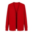thumbnail image 6 of Yertdoel Cardigan Sweaters for Women Solid Color Long Sleeve Open Front Knit Cardigans Fashion Lightweight Cozy Casual Outerwear Top, 6 of 6