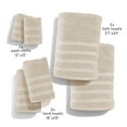 thumbnail image 2 of Virtu Bath Towel Sets For Bathroom 100% Ring Spun Cotton Luxury Bath Towel Set 6 Pc Highly Absorbent Towels, Cream, 2 of 6