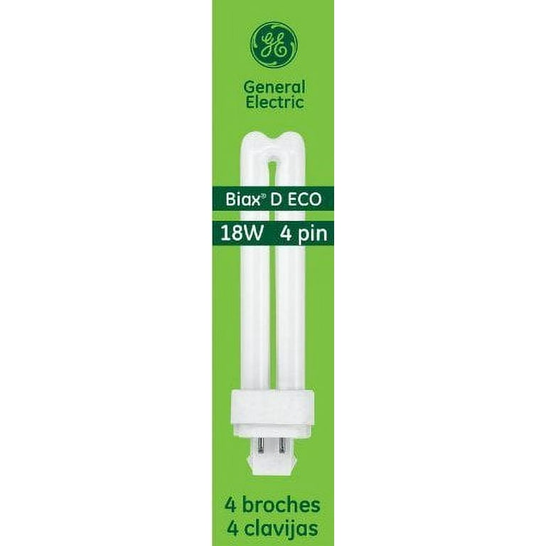 GE 97601 (6-Pack) F18DBX/841/ECO4P 18-Watt Quad-Tube Compact