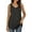 Dark gray, variant on MOSHU Plus Size Tank Tops for Women Henley Sleeveless Shirts Summer Button Down Womens Tops