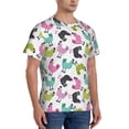 thumbnail image 2 of Bixox Men's Funny Chicken Printed Short Sleeve Skinny Athletic T-Shirt, 2 of 6