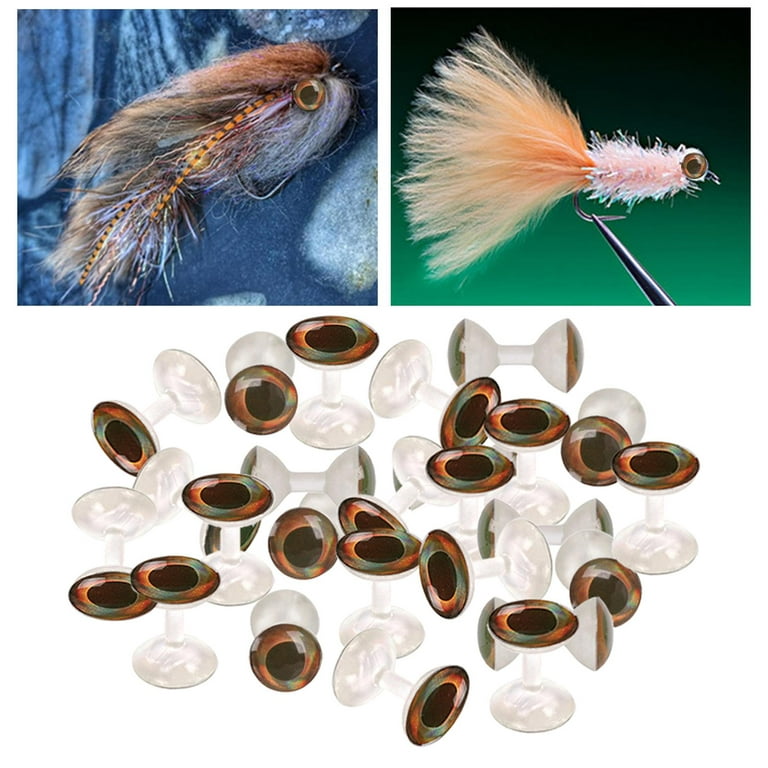 25 Pieces Fly Tying, Fly Tying Eyes Fly Tying Material Fly Tying