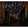 thumbnail image 4 of Morttic Meteor Shower Lights Falling Rain Lights, Christmas Lights Outdoor 12 inch 8 Tube Snow Falling Icicle Cascading Lights for Xmas Tree Decor Wedding Party,  Multi Colored, 4 of 8