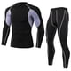 thumbnail image 1 of Sonducket Conjuntos de ropa interior térmica de invierno para hombre, Calzoncillos largos a prueba de viento, mallas elásticas de manga larga, traje para conjuntos de ropa negro y gris SG Sonducket AP013580-04, 1 of 6