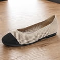 thumbnail image 1 of Zapatos planos de punto para mujer zapatos planos de malla antideslizantes elegantes para el trabajo y la oficina, 1 of 9