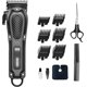 thumbnail image 1 of Cortapelos para hombre, kit con cable e inalámbrico, 3 velocidades y 200 minutos de autonomía., 1 of 5