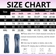 thumbnail image 3 of Yindaity Women's Jeans Wide Leg Jeans for Women High Waisted Straight Leg Stretchy Cropped Denim Pants with Pockets Jean (Purple,XXL), 3 of 7